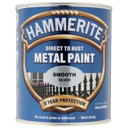 Hammerite Smooth Silver - 750ml